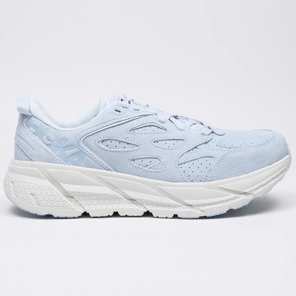 NWT Hoka One One Clifton L Suede in Country Air / Bit of Blue Unisex - Picture 4 of 15